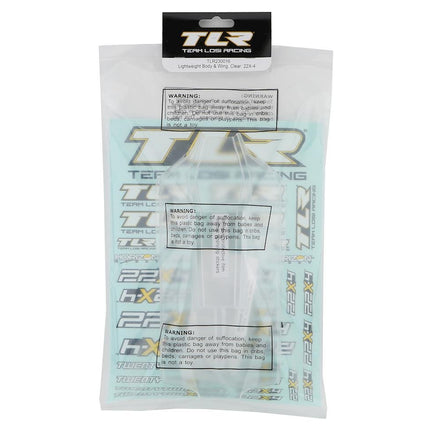 Team Losi Racing 22X-4 Body & Wing (Clear) (Lightweight) (TLR230016)