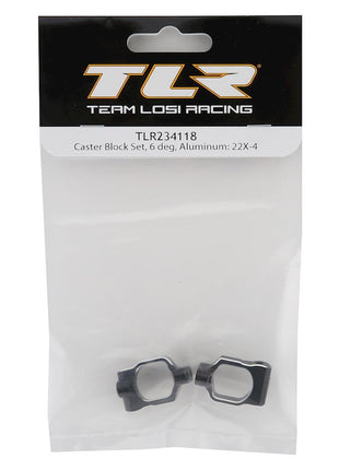 Team Losi Racing 22X-4 Aluminum Caster Block Set (6 deg)