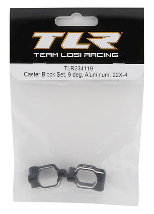 Team Losi Racing 22X-4 Aluminum Caster Block Set (9 deg)