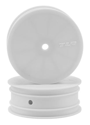Team Losi Racing 12mm Hex Stiffezel Front 2WD Buggy Wheels (White) (2) (22 4.0)