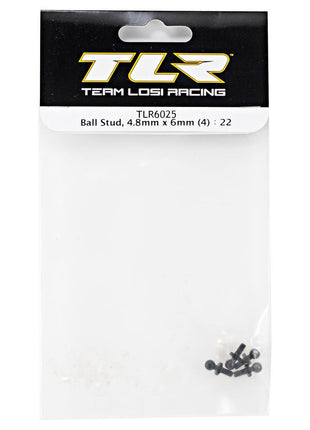Team Losi Racing 4.8x6mm Ball Stud Set (4) (TLR 22)