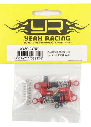Yeah Racing SCX24 Aluminum Shocks (Black OR Red) (2)